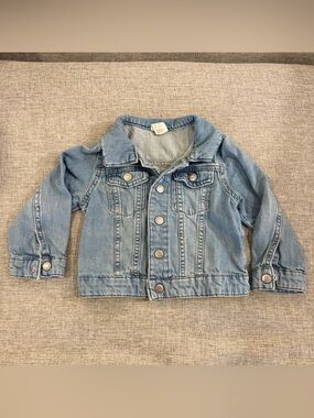 H&M Toddler Denim Jacket 2-3Y Blue Jean Trucker Jacket 100% Cotton Kids